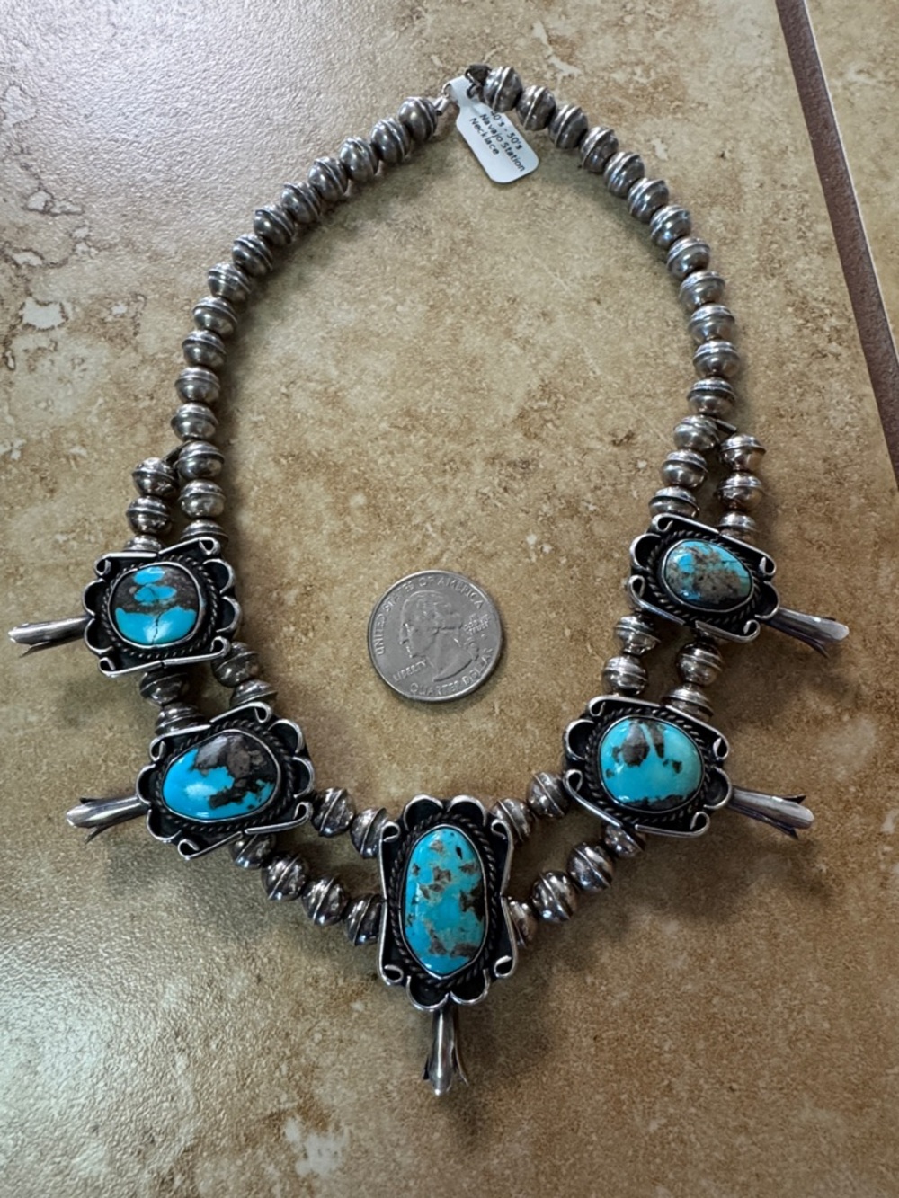 Old Pawn Navajo Station Necklace - Picture 6 of 8